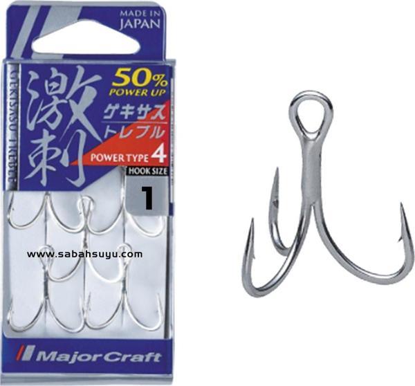 Major Craft GHT-4TN Üçlü İğne Silver #1 (5 Adet) - Image 1