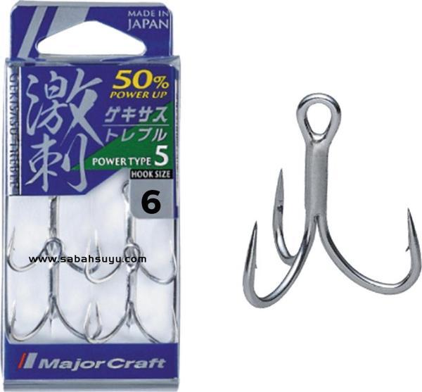 Major Craft GHT-5TN Üçlü İğne Silver #6 (4 Adet) - Image 1