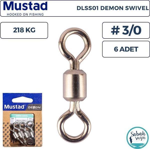 Mustad Demon DLSS01 Fırdöndü #3/0 218kg (6 Adet) - Image 1