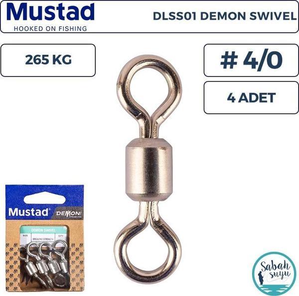 Mustad Demon DLSS01 Fırdöndü #4/0 265kg (4 Adet) - Image 1