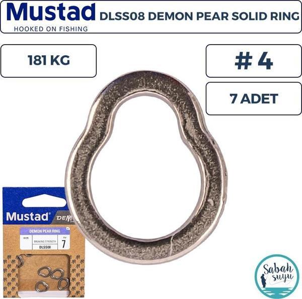 Mustad Demon DLSS08 Solid Ring Armut Halka #4 181kg (7 Adet) - Image 1