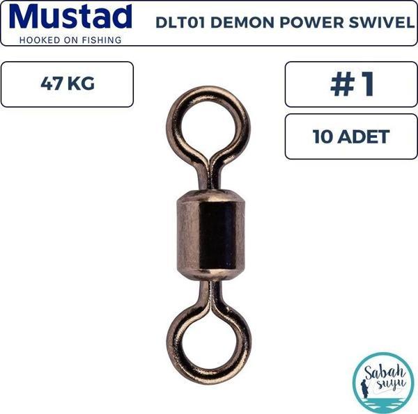 Mustad Demon DLT01 Fırdöndü #1 47kg (10 Adet) - Image 1
