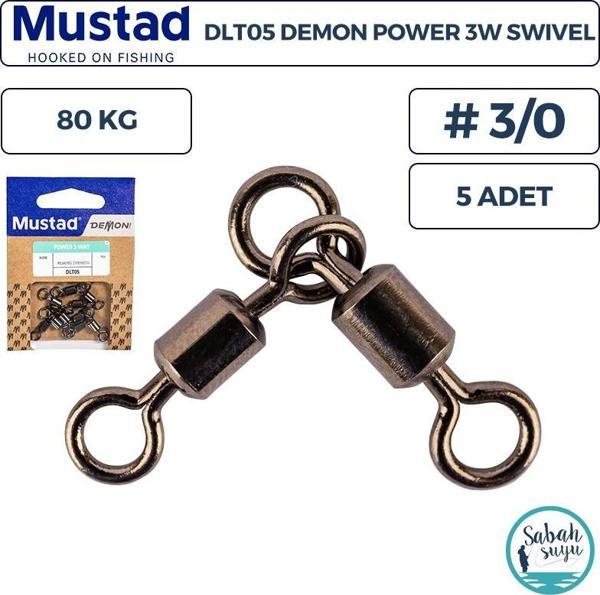Mustad Demon DLT05 Kombi Fırdöndü #3/0 80kg (5 Adet) - Image 1