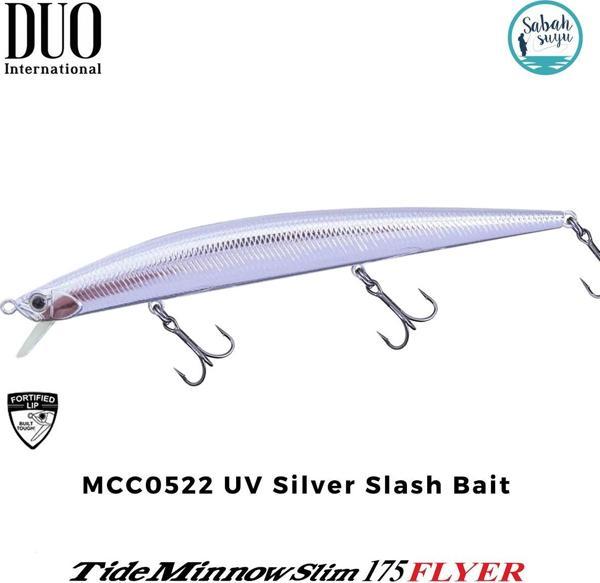 Duo Tide Minnow Slim 175 FLYER MCC0522 UV Silver Slash Bait - Image 1