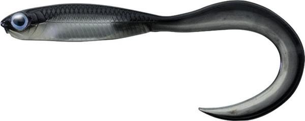 Fish Arrow Flash J Curly 5cm SW #152 Luminova Black Blue Silikon Balık (5 Adet) - Image 1