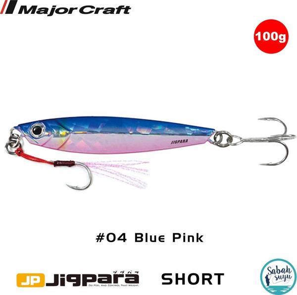 Major Craft Jigpara Short JPS-100gr 103mm #04 Blue Pink - Image 1
