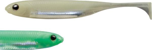 Fish Arrow Flash J Shad SW 10cm (4'') #134 Luminova Glow Silver Silikon Balık (5 Adet) - Image 1