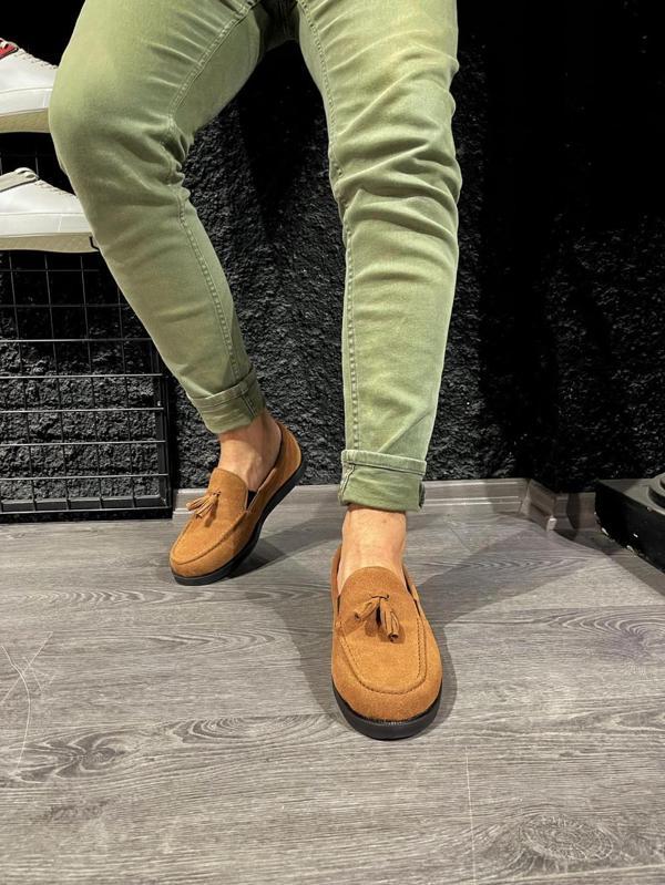 Loafer Erkek Ayakkabı 007 Taba - Image 1
