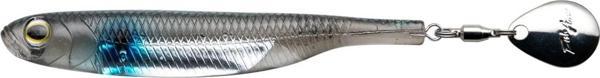 Fish Arrow Flash J Spin Elastomer SW 10cm (4'') #102 Blue Spot Silver Silikon Balık (3 Adet) - Image 1