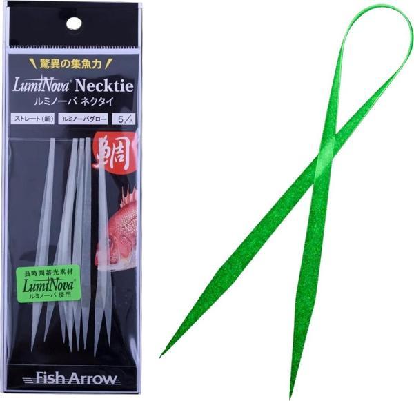 Fish Arrow LumiNova Straight Nectie Green Glow (5 Adet) - Image 1