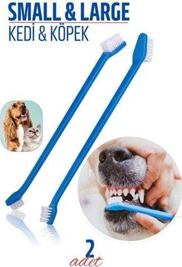 ModaCar Köpek Ve Kedi Diş Fırçası Küçük Büyük Uçlar 2 ADET - Image 1