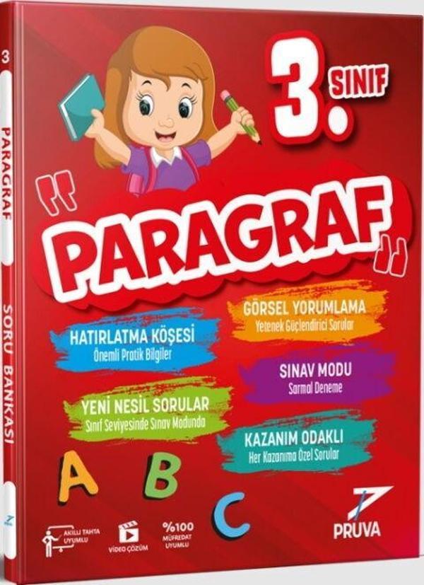 3. Sınıf Paragraf Soru Bankası Pruva Akademi - Pruva Akademi - Image 1