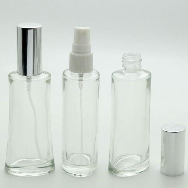 D&B Yol Parfüm Şişesi 100 Ml (2 Adet) (Tekrar Doldurulabilir) Siyah Eyfel Gri Kapak Plastik Valf Boş Şişe - Image 1