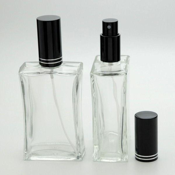 D&B Yol Boş Parfüm Şişesi 100 Ml (3 Adet) İçbükey (Tekrar Doldurulabilir) Metal Valf Ve Kapak Boş Şişe - Image 1
