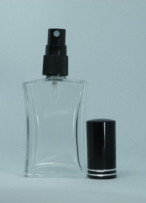 D&B Yol Parfüm Şişesi 30 Ml (3 Adet) Siyah Kapak Metal Valf İçbükey (Tekrar Doldurulabilir) Boş Şişe - Image 1