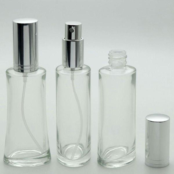 D&B Yol Parfüm Şişesi 50 Ml (2 Adet) (Tekrar Doldurulabilir) Eyfel Gri Metal Valf Ve Kapak Boş Şişe - Image 1
