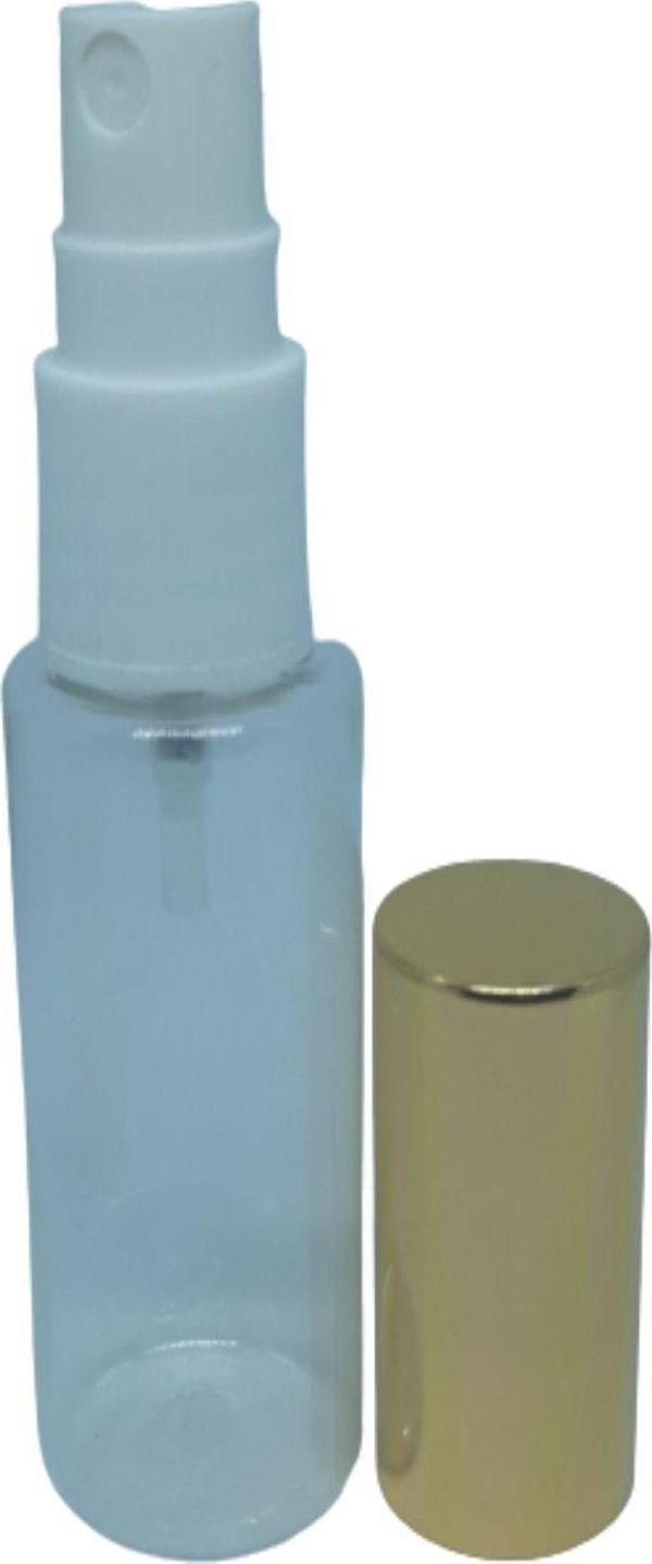 D&B Yol Boş Parfüm Ve Kolonya Şişesi 30 Ml 5 Adet (Tekrar Doldurulabilir) Gri Kapak Boş Plastik - Image 1