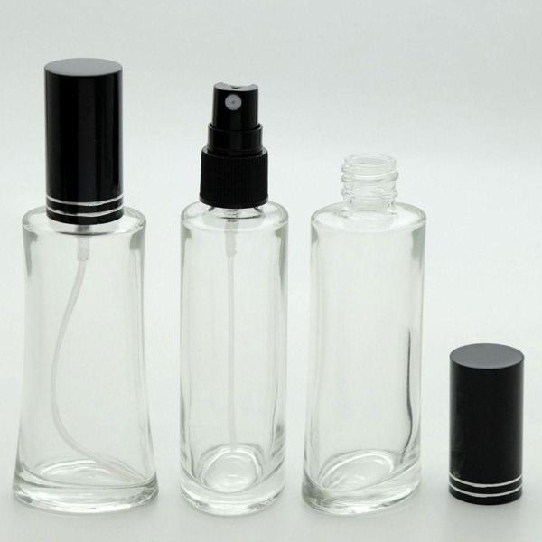 D&B Yol Parfüm Şişesi 100 Ml (3 Adet) (Tekrar Doldurulabilir) Siyah Kapak Plastik Valf Eyfel Boş Şişe - Image 1
