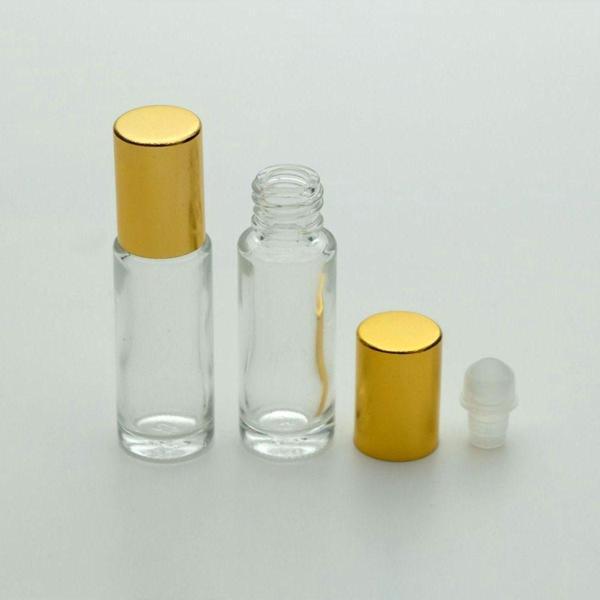 D&B Yol Parfüm Şişesi 5 Ml (3 Adet) Roll-On Sarı Kapaklı Boş Şişe - Image 1