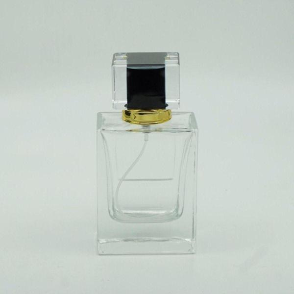 D&B Yol Parfüm Şişesi 50 Ml 5 Adet (Aparat İle Kapatılan) Damla Etiketli Kare Şişe Kolay Kapama - Image 1