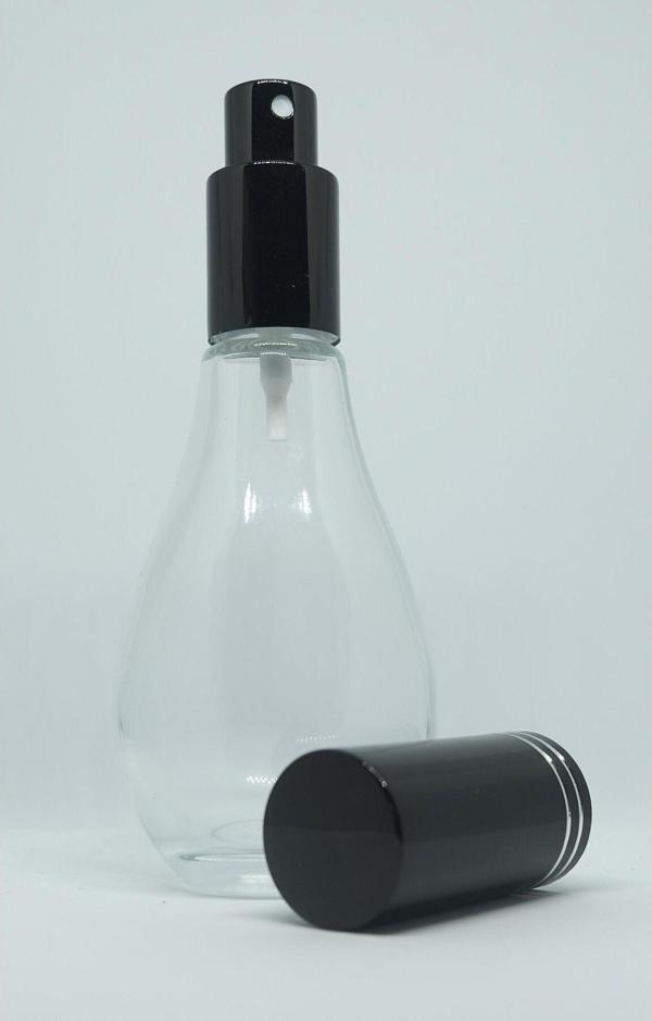 D&B Yol Parfüm Şişesi 70 Ml (4 Adet) (Tekrar Doldurulabilir) Boş Ampul Şişe Siyah Metal Valf Ve Kapak - Image 1