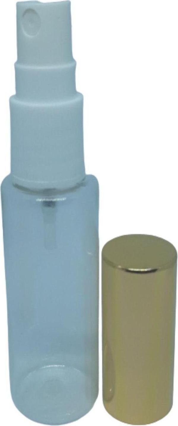 D&B Yol Parfüm Ve Kolonya Şişesi 30 Ml 3 Adet (Tekrar Doldurulabilir) Gri Kapak Boş Plastik - Image 1