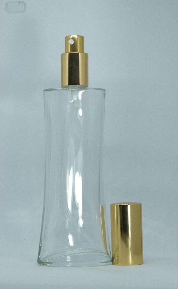 D&B Yol Parfüm Şişesi 100 Ml (2 Adet) (Tekrar Doldurulabilir) Eyfel Sarı Metal Valf Ve Kapak Boş Şişe - Image 1