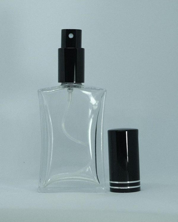 D&B Yol Parfüm Şişesi 30 Ml (10 Adet) Siyah Kapak Metal Valf İçbükey (Tekrar Doldurulabilir) Boş Şişe - Image 1