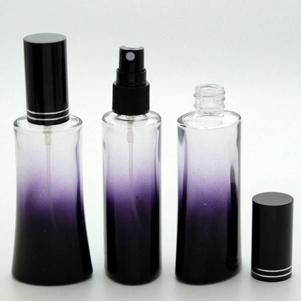 D&B Yol Boş Parfüm Şişesi 100 Ml (2 Adet) (Tekrar Doldurulabilir) Siyah Eyfel Siyah Kapak Plastik Valf - Image 1