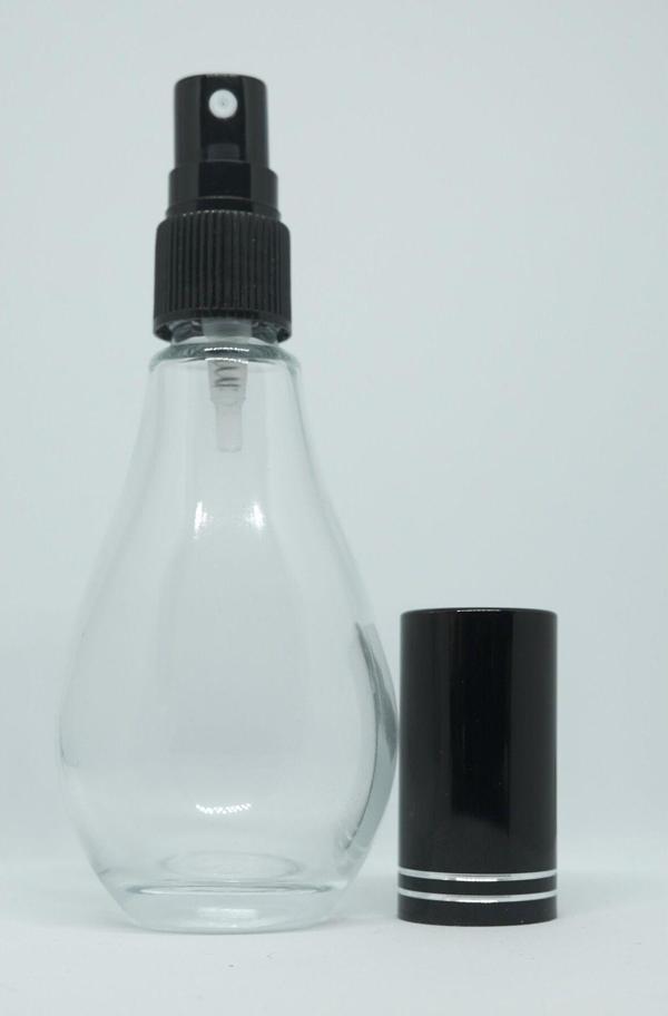 D&B Yol Parfüm Şişesi 70 Ml (6 Adet) (Tekrar Doldurulabilir) Boş Ampul Şişe Siyah Kapak Plastik Valf - Image 1