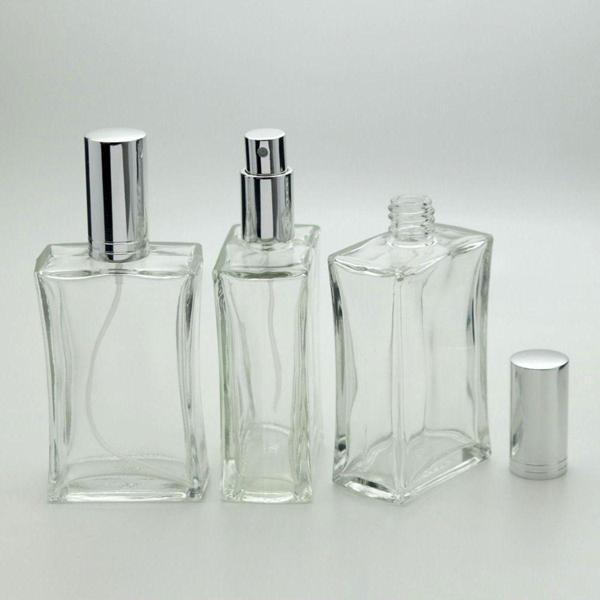 D&B Yol Boş Parfüm Şişesi 100 Ml (2 Adet) Metal Valf Ve Kapak İçbükey (Tekrar Doldurulabilir) Boş Şişe - Image 1