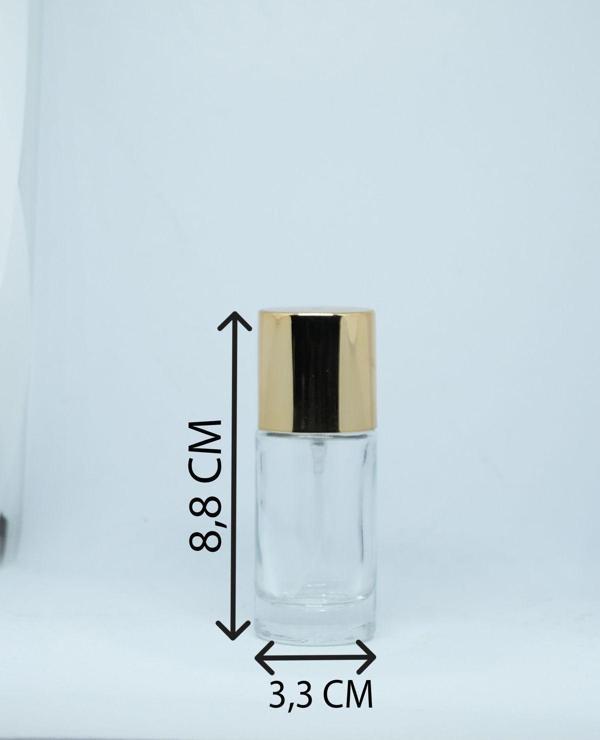 D&B Yol Boş Parfüm Şişesi Boş 20 Ml (5 Adet) (Tekrar Doldurulabilir) Sarı Şişe - Image 1