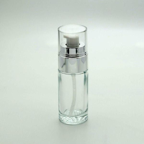 D&B Yol Losyon Ve Krem Şişesi 40 Ml (20 Adet) (Tekrar Doldurulabilir) Şeffaf Gri Kapaklı Boş Şişe - Image 1