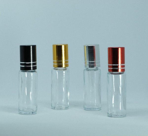 D&B Yol Boş Parfüm Şişesi Boş 5 Ml (10 Adet) Sarı Kapaklı Roll-On Modeli - Image 1