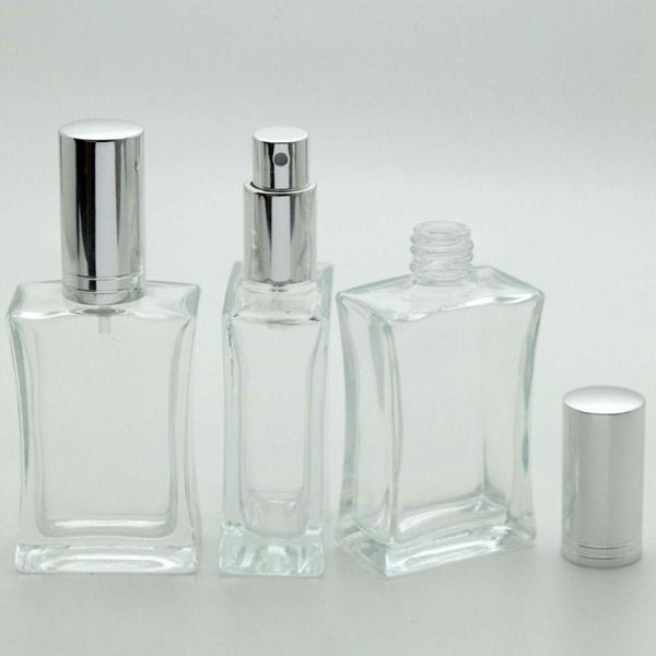 D&B Yol Parfüm Şişesi 30 Ml (5 Adet) Gri Kapak Metal Valf İçbükey (Tekrar Doldurulabilir) Boş Şişe - Image 1