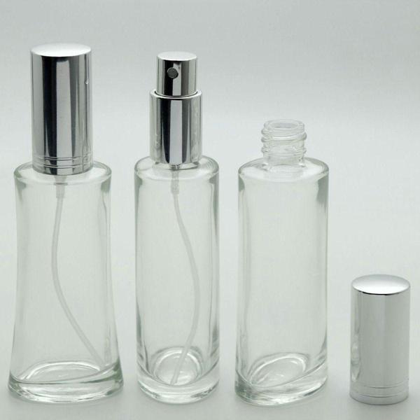 D&B Yol Boş Parfüm Şişesi 100 Ml (2 Adet) (Tekrar Doldurulabilir) Eyfel Gri Kapak Plastik Valf Boş Şişe - Image 1