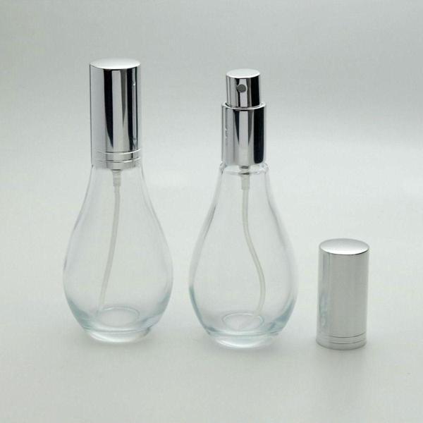 D&B Yol Boş Parfüm Şişesi 70 Ml (2 Adet) (Tekrar Doldurulabilir) Boş Ampul Şişe Gri Metal Valf Ve Kapak - Image 1