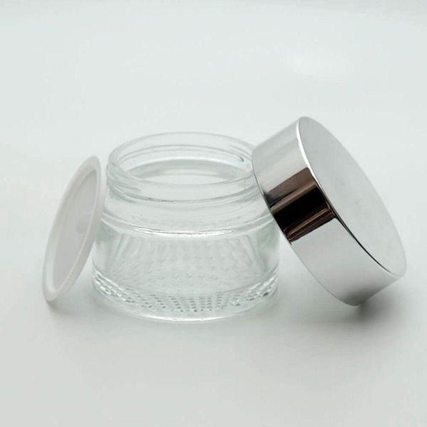 D&B Yol Krem Kutusu 50 Ml (20 Adet) Şeffaf Gri Kapaklı Kavanoz - Image 1