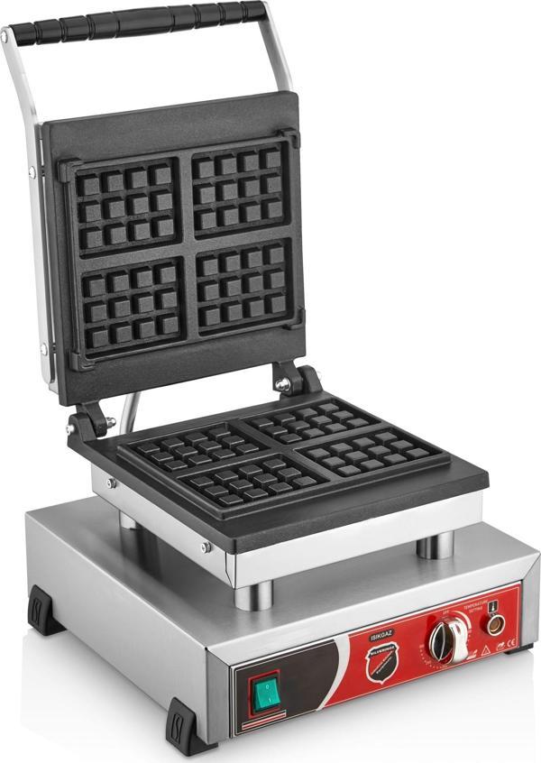 Işıkgaz Dörtlü Kare Waffle Makinesi - Image 1