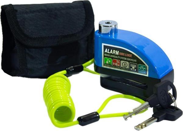 DİSK KİLİT HSB125 MAVİ ALARMLI KABLOLU - Image 1