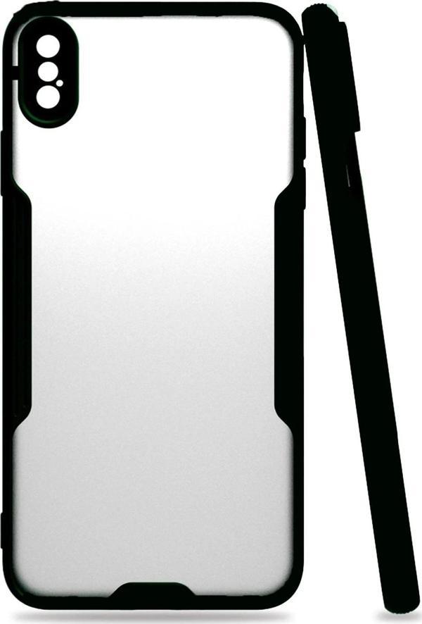iPhone XS Max Kılıf Platin Silikon - Siyah - Image 1