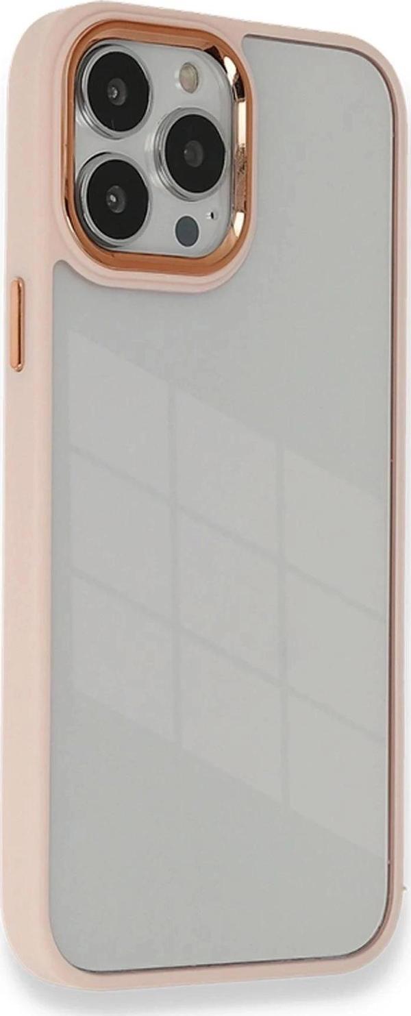 iPhone 13 Pro Max Kılıf Dora Kapak - Pudra - Image 1