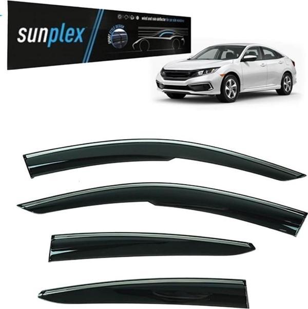 Sunplex Kromlu Cam Rüzgarlığı Honda Civic 2015-2021 ile uyumlu - Image 1