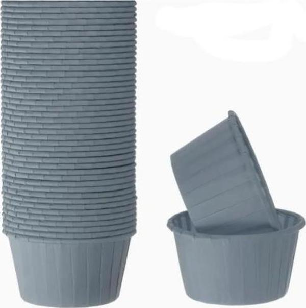 Cupcake/Muffin /Suffle Kek Kapsülü Açık Mavi 50 Li - Image 1
