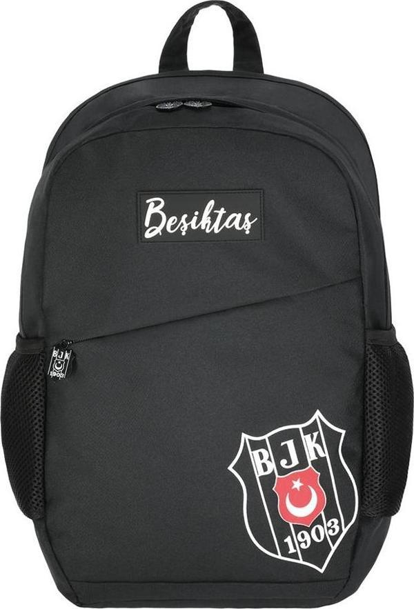 Me Okul Sırt Çantası Beşiktaş Gümüş Logo Detaylı Comfort  45x38 Cm 25334 - Image 1