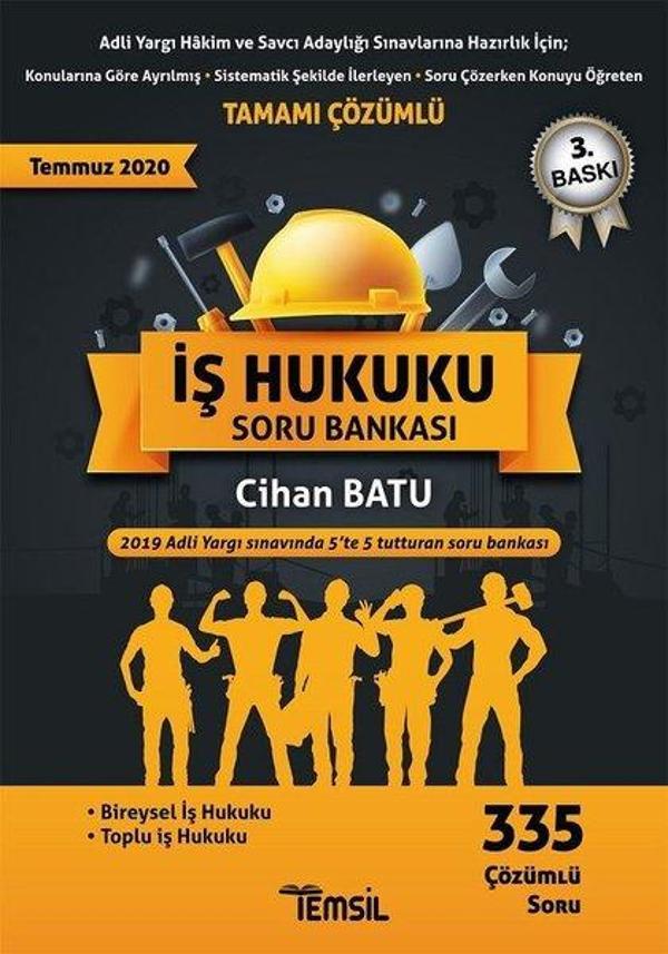 2020 İş Hukuku Soru Bankası-335 Çözümlü Soru Bankası - Temsil Kitap - Image 1