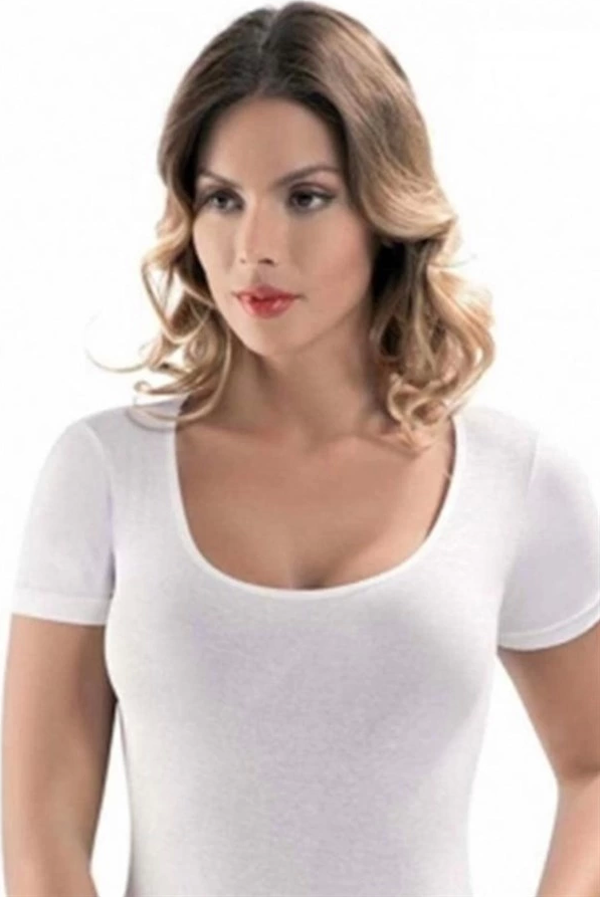 Dorya Açık Yaka Kısa Kol Atlet 1076 - Image 1