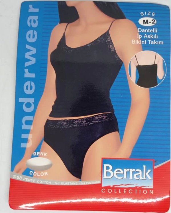 2044 Dantelli İp Askılı Bikini Tk - Image 1