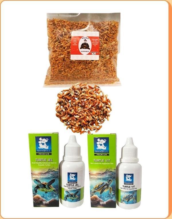 50GR Saf Gammarus + Kaplumbağa Bakım Seti - Image 1