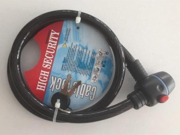 Bisiklet Motor Kilidi Halatlı Kalın Anahtarlı Kilit 15 X 1000 Sağlam Ve Kullanışlı Kilit - Image 1
